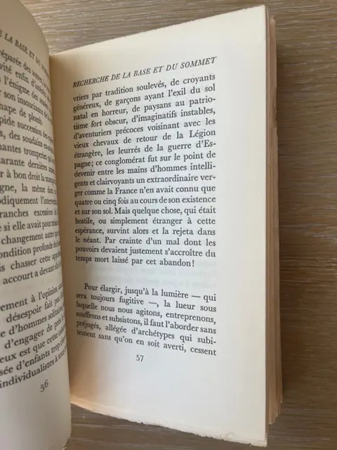 René Char - Recherche de la Base et du Sommet - 1955