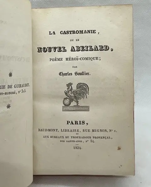Charles Soullier / Kaeppelin - La Castromanie ou Le nouvel Abeillard, poème héroï-comique - 1879