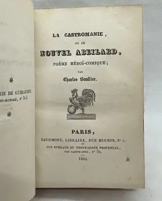 Charles Soullier / Kaeppelin - La Castromanie ou Le nouvel Abeillard, poème héroï-comique - 1879