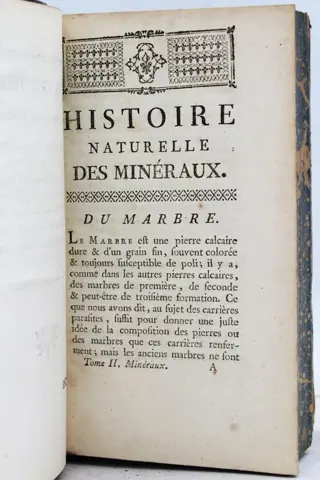 M. Le Comte De Buffon - Histoire Naturelle Des Minéraux - 1783/1788