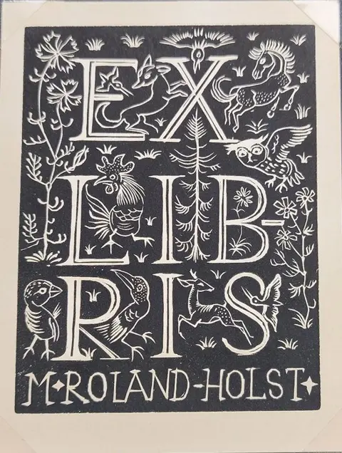 Ex-libris; Andriessen, Wetselaar, Lazarov, Rueter, Strik, etc. - 82 Nederlandse exlibris / kleingrafiek - 1954/2008