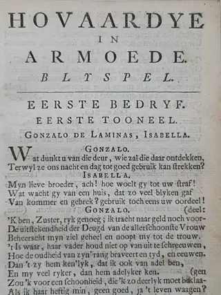 Izaak Duim - Hovaardye in armoede - 1764