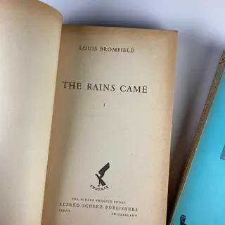 Louis Bromfield - The Rains Came (2 vols.) - 1943