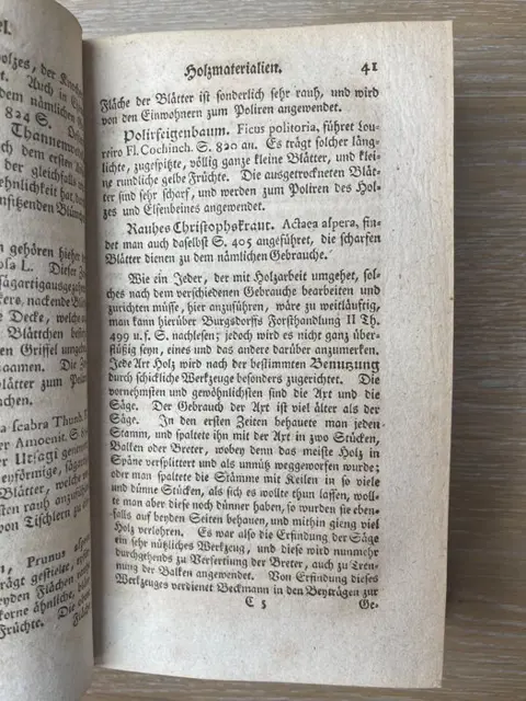 Georg Rudolph Böhmer - Technische Geschichte der Pflanzen - 1794