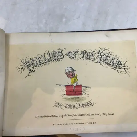 John Leech (ill) - Follies of the Year - A Series of Coloured Etchings from Punch Pocket Books 1844-1864 - 1866