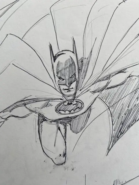 Batman - Dessin original à l’encre par George Perez - Losbladig - Uniek exemplaar - (1989)