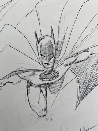 Batman - Dessin original à l’encre par George Perez - Losbladig - Uniek exemplaar - (1989)