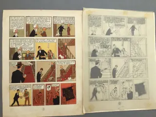 Tintin - Le Sceptre d’Ottokar - Page 3 édition Alternée+ Corrections manuscrites sur calque - (1947)