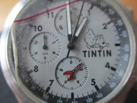 Tintin - Montre Chrono Moulinsart - On a marché sur la Lune - (1999)