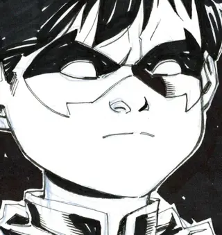 Robin [Batman] - Original Drawing - Ramon F. Bachs - DC Artist - Original Ink Art