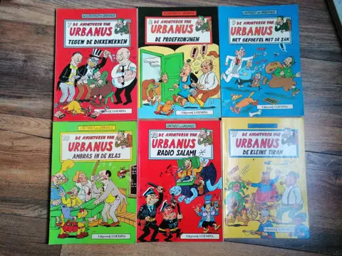 Urbanus - Diverse nummers - zie beschrijving - Serie Urbanus met opdracht tekening - Softcover - Gemengde edities (zie de beschrijving) - (1983/1996)
