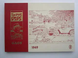 Thomas Pips gags 1949 - Grootformaat met gesigneerde prent + originele plaat - Hardcover - Eerste druk - (1997)