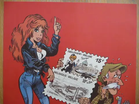 Walthéry, François - Sérigraphie - Philatélie - (2002)