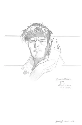 X-Men - Dessin de Gambit par Jim Cheung - (2004)