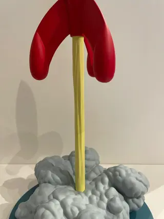 Tintin - Statuette Moulinsart 46405 - La Fusée au décollage - Collection Icônes - (2018)