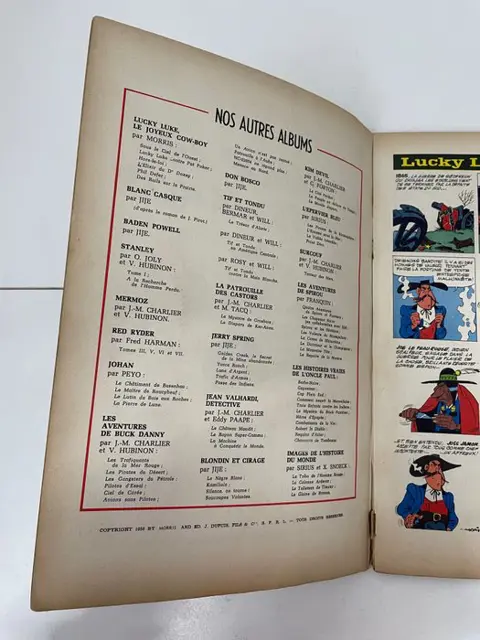 Lucky Luke T11 - Lucky Luke contre Joss Jamon - B - Eerste Belgische editie - (1958)