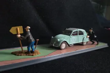 Tintin - Ensemble de 2 dioramas Moulinsart - Tintin transports - (2008)