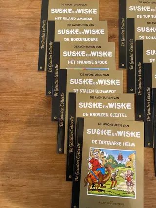 Suske en Wiske - De Gouden Collectie vh AD 15 delen + een extra deel en De Knack box - Softcover - Herdruk - (2010/2014)