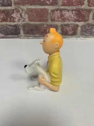 Tintin - Statuette Pixi / Patrick Regout 30005 - Tintin chemise jaune - Le lotus bleu - (1992)