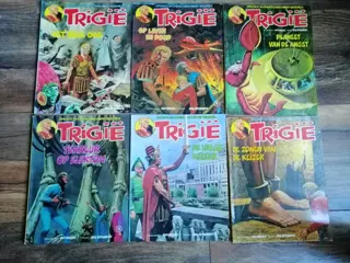 Trigië 1 t/m 35 minus 4 en 27 - Diverse titels - Softcover - Gemengde edities (zie de beschrijving) - (1977/1985)