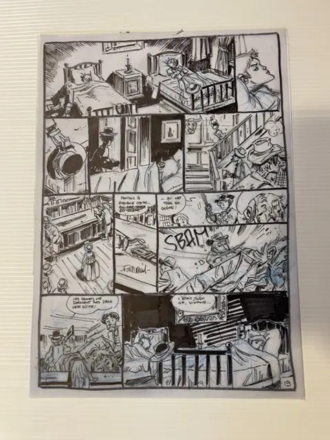Molly West T1 - Le Diable en jupons + dédicace + story board original - C - Eerste druk - (2022)