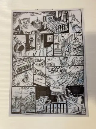 Molly West T1 - Le Diable en jupons + dédicace + story board original - C - Eerste druk - (2022)