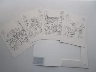 Douwe Dabbert - portfolio - ontwerpschetsen Het flodderwerk van Pief - (2014)