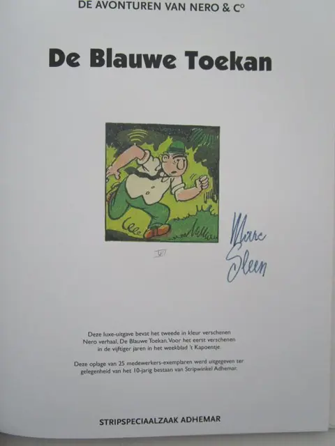 Nero - De blauwe toekan (met rode kaft) - 25 expl , medewerkersexemplaar - Hardcover - Eerste druk - (2009)
