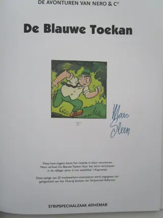 Nero - De blauwe toekan (met rode kaft) - 25 expl , medewerkersexemplaar - Hardcover - Eerste druk - (2009)