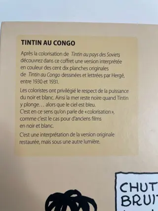 Tintin - Coffret lithographies couleurs - Tintin au Congo - (2019)
