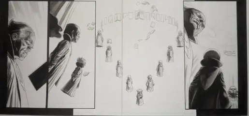 Green Lantern Doug Braithwaite -Double Page - 22x17 - A2 - BRAVE AND BOLD #20 - Losbladig - Uniek exemplaar - (2009)