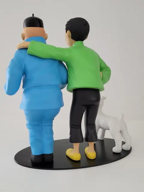 Tintin - Statuette Moulinsart 45953 - La fraternité de Tintin et Tchang - (2007)