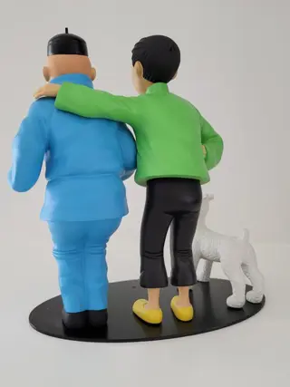 Tintin - Statuette Moulinsart 45953 - La fraternité de Tintin et Tchang - (2007)