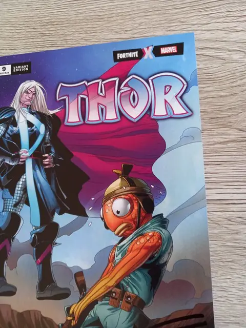 Thor #9 "Fortnite X Marvel " S. Larroca Cover Variant !!! - Signed By story creator Donny Cates !!! With COA!!