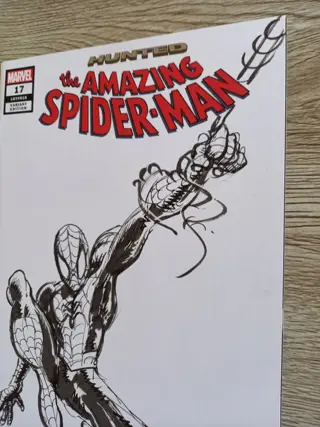 Amazing Spider-Man #17 - Signed and original sketch by artist Chris Burnham !! With COA !! - Softcover - (2019/2022)