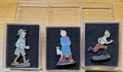 Tintin - Ensemble de 10 figurines en métal Corner - (1994)