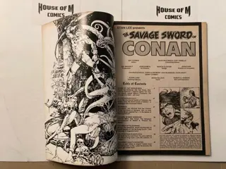 Savage Sword of Conan # 1 Bronze Age Gem! Co-starring Red Sonja - Painted cover art by Boris Vallejo. High Grade - Geniet - Eerste druk - (1974)