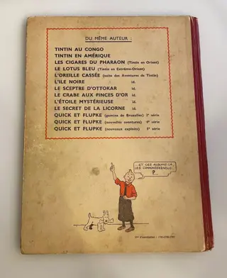 Tintin T6 - L’ oreille cassée (A20) - C - EO couleurs - (1943)
