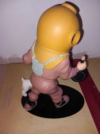 Tintin - Statuette Moulinsart 45972 - Collection Nostalgie - Tintin scaphandrier (33cm) - (2007)