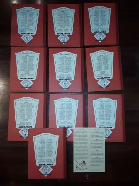Suske en Wiske - Rode Klassiek Reeks - deel 50 t/m 59 - met bijlagen - Hardcover - Eerste druk - (1998/1999)