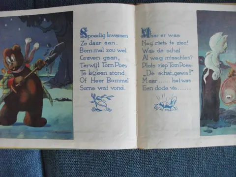 Tom Poes Blader mee serie 3 - Tom Poes en de begraven schat - Hardcover - Eerste druk - (1945)