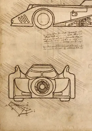 Batman - Batmobile , Da Vinci Series - limited edition 1/5 - Eerste druk