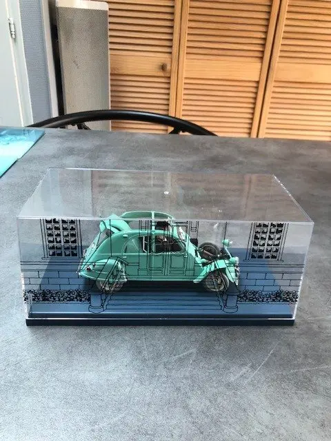 Tintin - Ensemble de 2 voitures 1:24 -Les 2cv des Dupondt