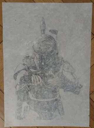 Wildfang, Emma - Limited Edition 1/5 - Boba Fett - Japan series "sketches" - Size: 30 x 42 cm.B - (2023)