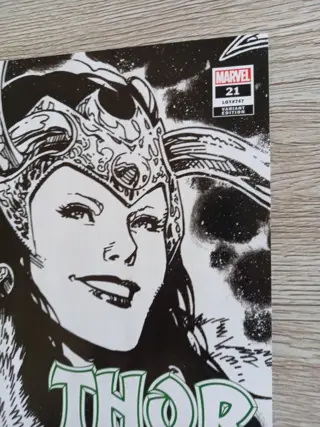 Thor #21 "Origin of God of Hammers" - Signed By creator story Donny Cates and cover artist Jim Cheung ! With COA !