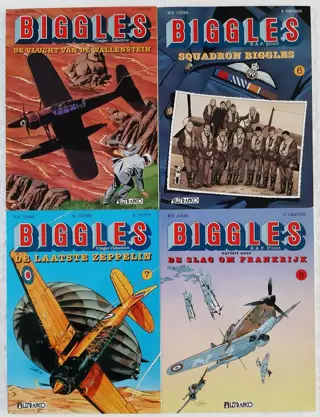 Biggles 1 t/m 18 minus nr 16 - Diverse titels - Softcover - Eerste druk - (1990/2001)