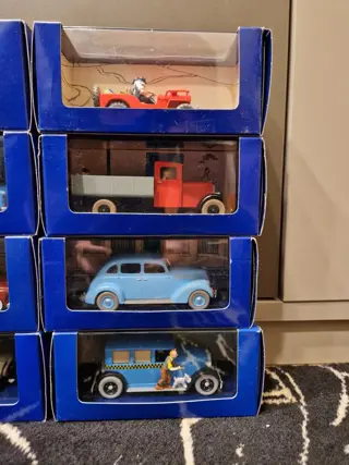 Tintin - Ensemble de 12 voitures 1:43 - En voiture Tintin - (années 2000)