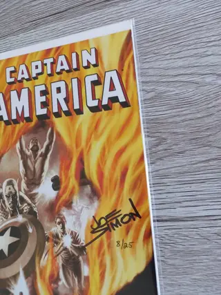 Captain America #48 Only 25 Copies Signed Worldwide ! - Signed by "Captain America" creator the late Joe Simon !! With DF COA and Seal !! - Eerste druk