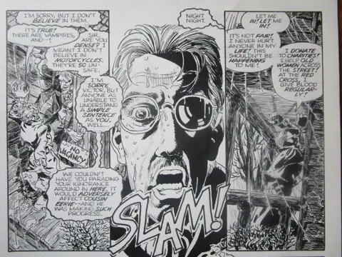 CREEPY FEAR BOOK Page 5 - Original Artwork by LOUIS LACHANCE - (1993)