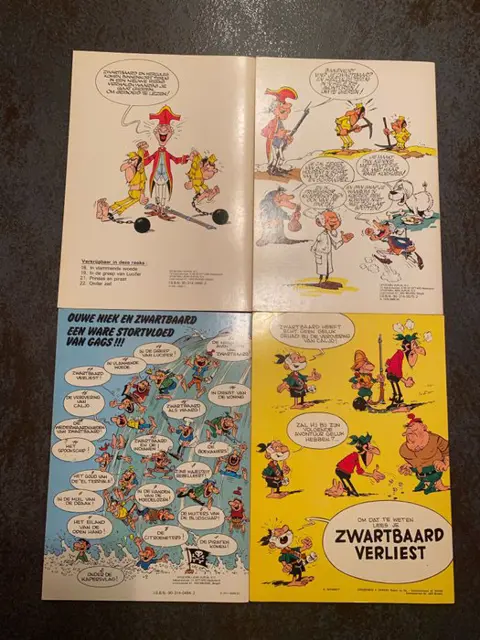 Ouwe Niek en Zwartbaard 1 t/m 12, 16, 21 t/m 26 - Bijna volledige reeks - Softcover - Gemengde edities (zie de beschrijving)